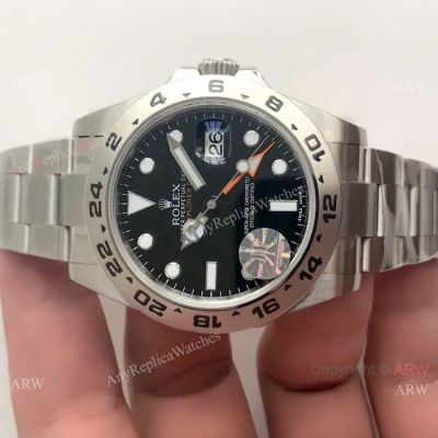 JF Factory Rolex EXPLORER II 216570 SS Black Dial Copy Watch - Swiss 2836